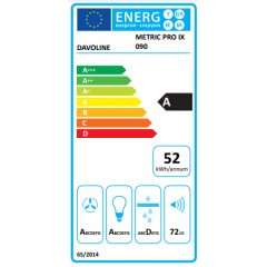Davoline Metric Pro Απορροφητήρας Καμινάδα 90cm Inox